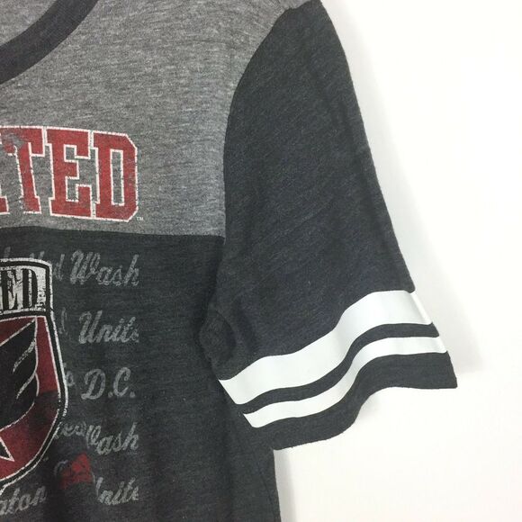 Adidas DC United T Shirt Tee M Logo Soccer Club Sports Graphic Gray Washington - Picture 10 of 12